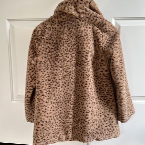 Can’t Find Exclusive Boden Faux Fur Leopard Print Coat size 11-12 Girl - Picture 3 of 4
